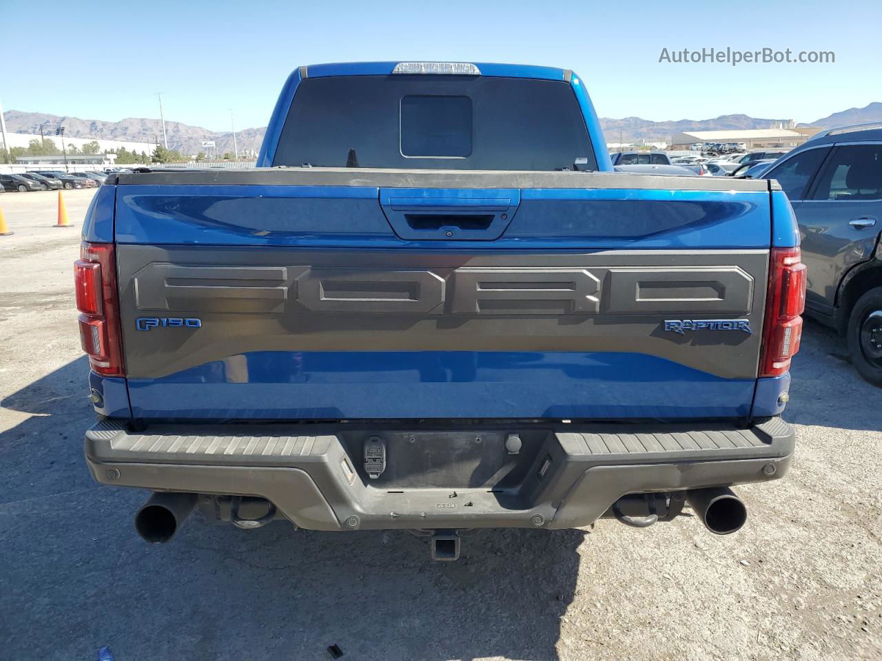 2017 Ford F150 Raptor Синий vin: 1FTFW1RG3HFC83405