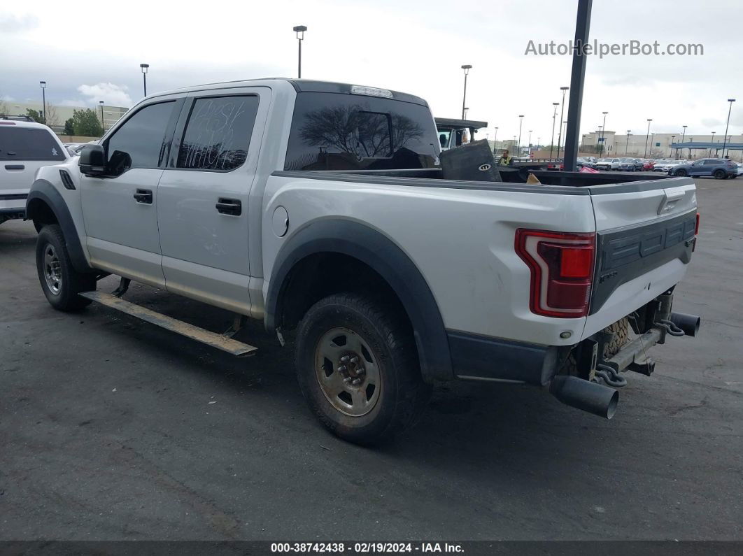 2017 Ford F-150 Raptor White vin: 1FTFW1RG4HFC35590