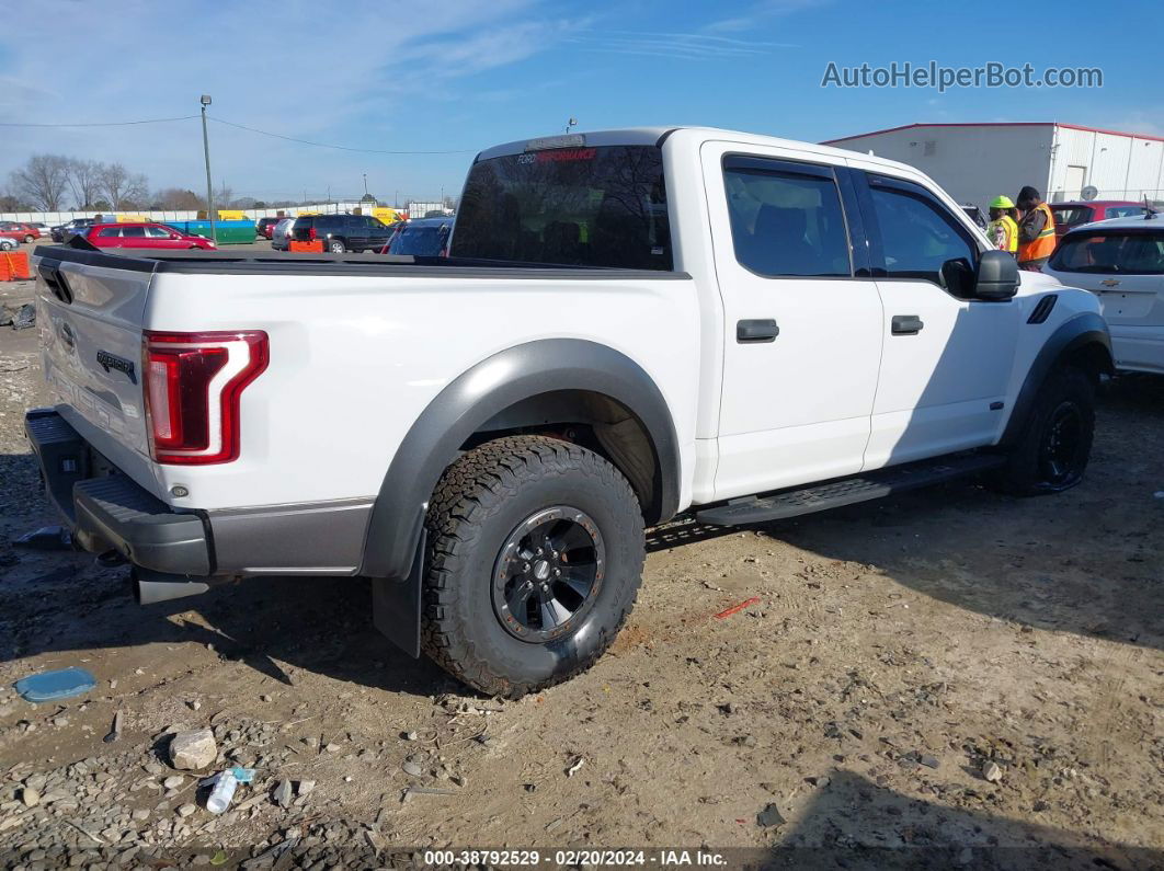 2019 Ford F-150 Raptor White vin: 1FTFW1RG4KFB43144