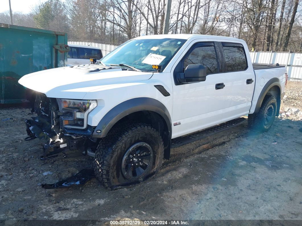 2019 Ford F-150 Raptor White vin: 1FTFW1RG4KFB43144