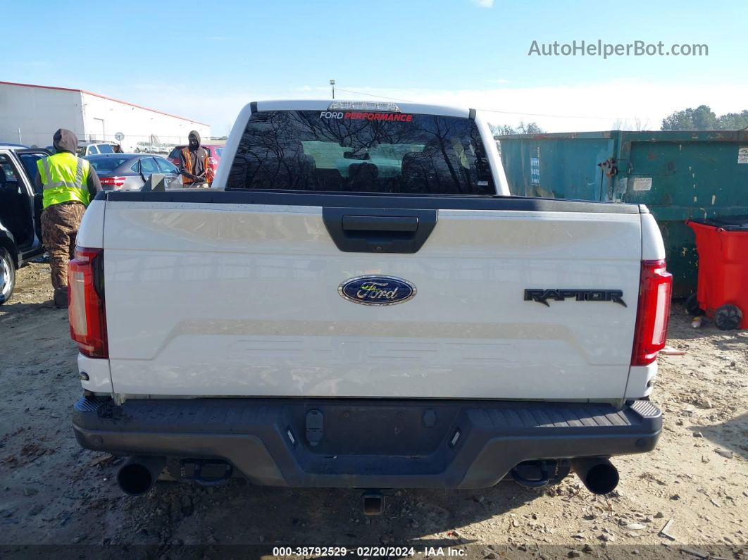 2019 Ford F-150 Raptor White vin: 1FTFW1RG4KFB43144