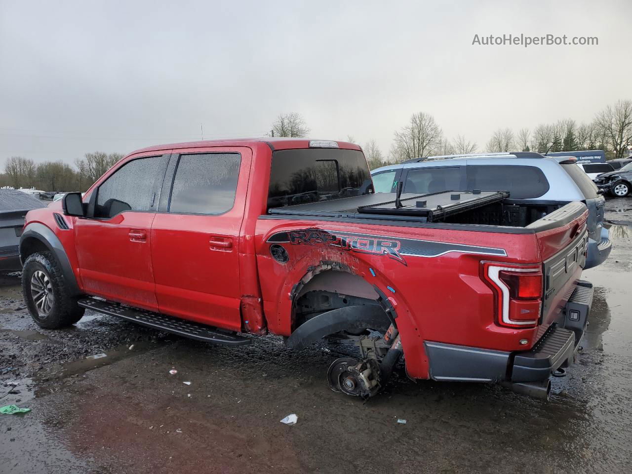 2020 Ford F150 Raptor Красный vin: 1FTFW1RG4LFC23772