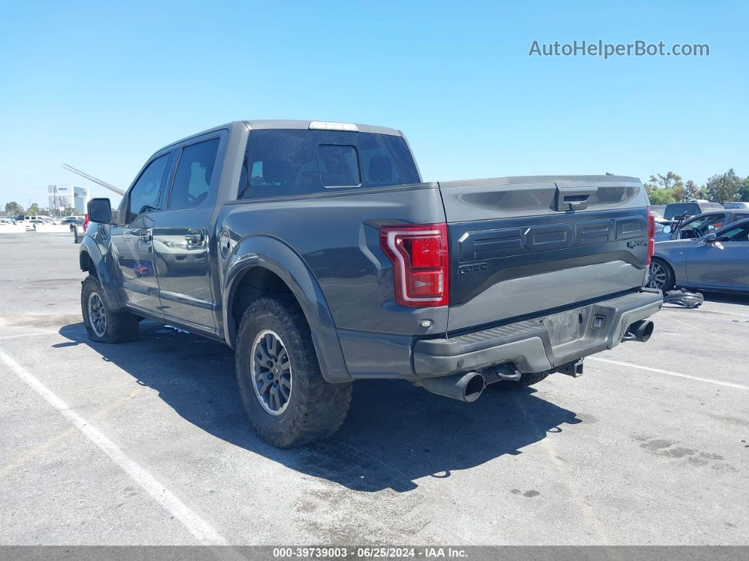 2018 Ford F-150 Raptor Gray vin: 1FTFW1RG5JFA14506