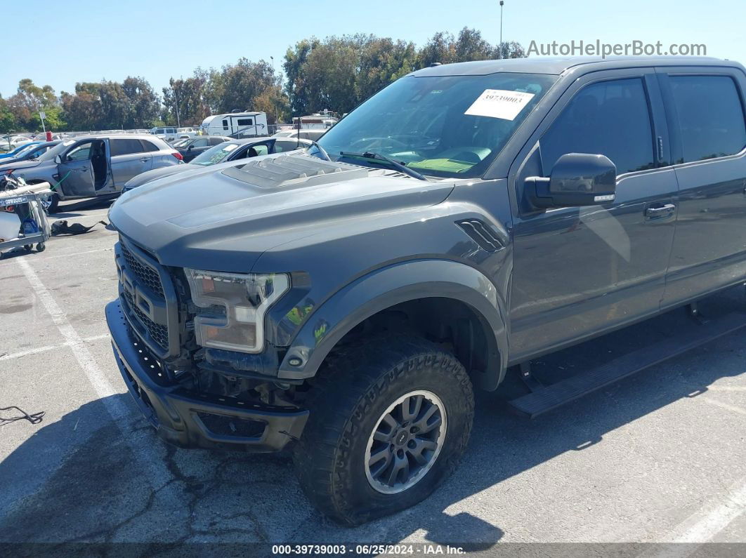 2018 Ford F-150 Raptor Gray vin: 1FTFW1RG5JFA14506