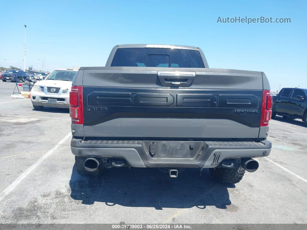 2018 Ford F-150 Raptor Gray vin: 1FTFW1RG5JFA14506