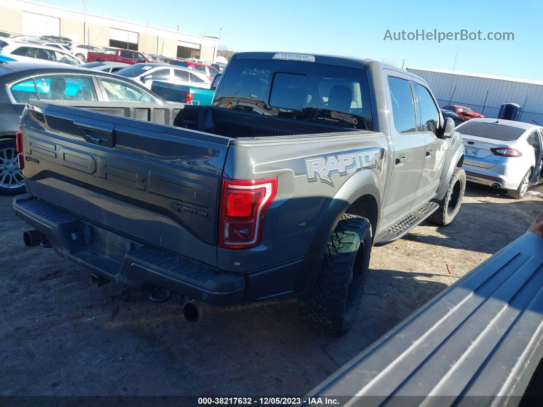 2018 Ford F-150 Raptor Gray vin: 1FTFW1RG6JFA16989