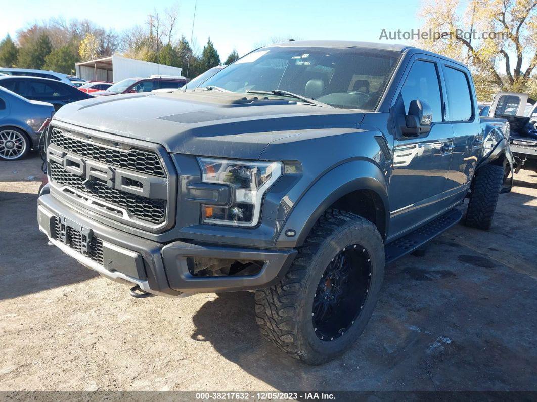 2018 Ford F-150 Raptor Gray vin: 1FTFW1RG6JFA16989