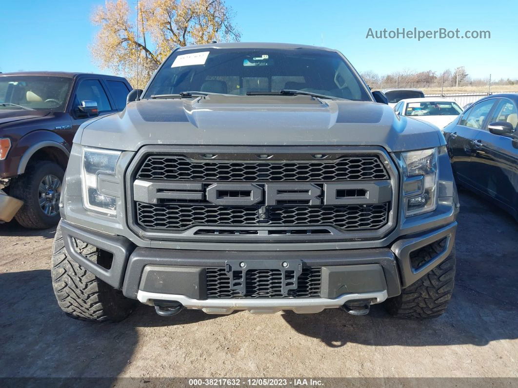 2018 Ford F-150 Raptor Gray vin: 1FTFW1RG6JFA16989