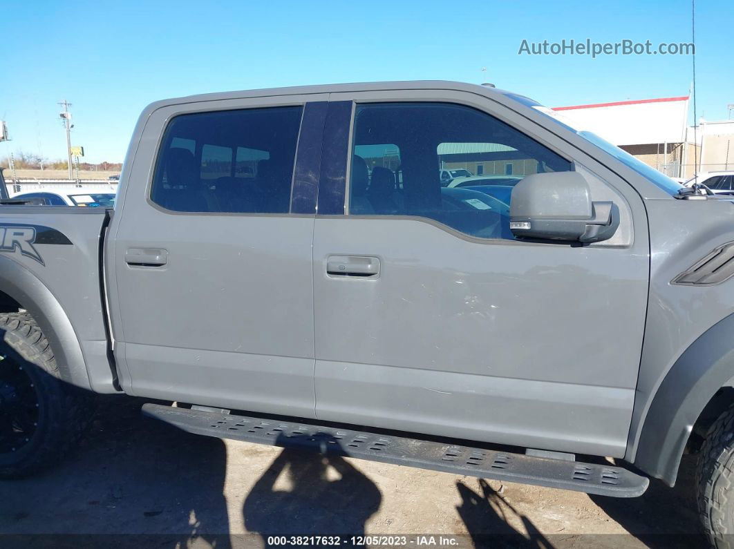 2018 Ford F-150 Raptor Gray vin: 1FTFW1RG6JFA16989