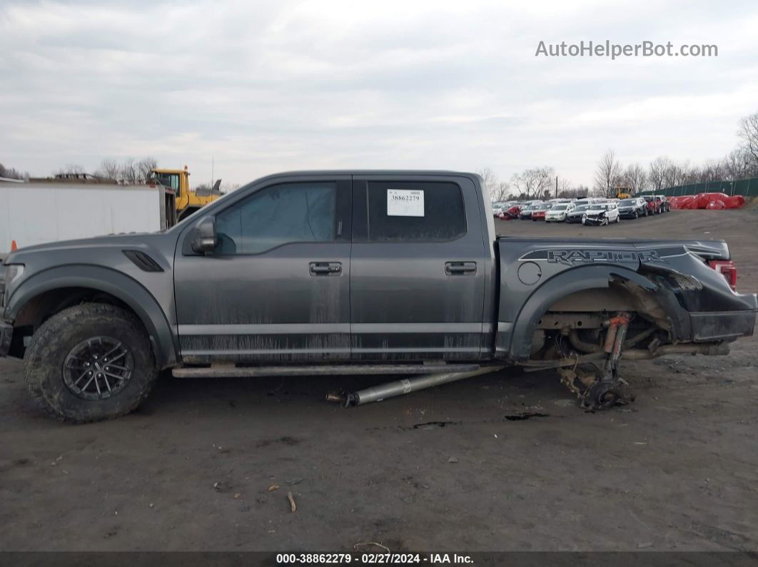 2019 Ford F-150 Raptor Gray vin: 1FTFW1RG6KFA07940