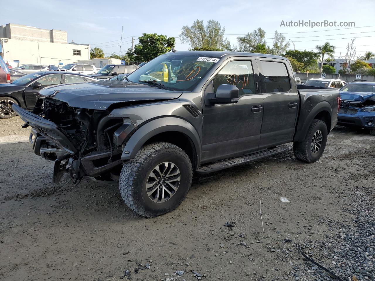 2020 Ford F150 Raptor Черный vin: 1FTFW1RG6LFA07504