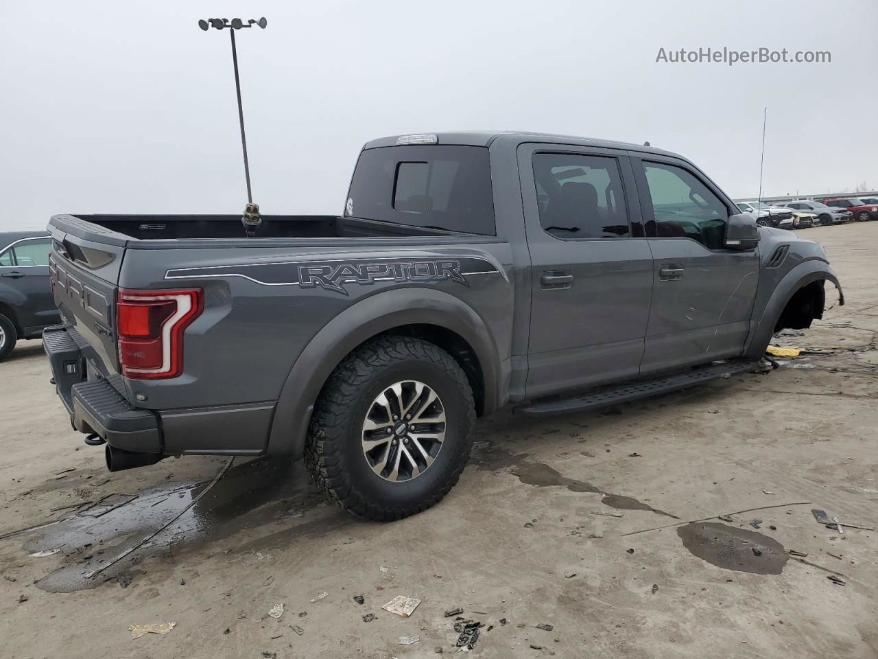 2020 Ford F150 Raptor Серый vin: 1FTFW1RG6LFA13075