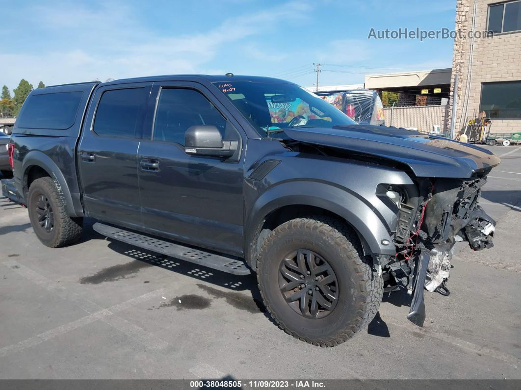 2018 Ford F-150 Raptor Gray vin: 1FTFW1RG7JFB07852