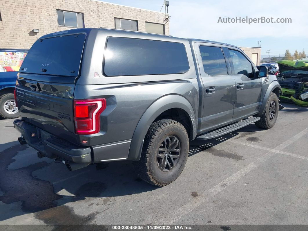 2018 Ford F-150 Raptor Gray vin: 1FTFW1RG7JFB07852