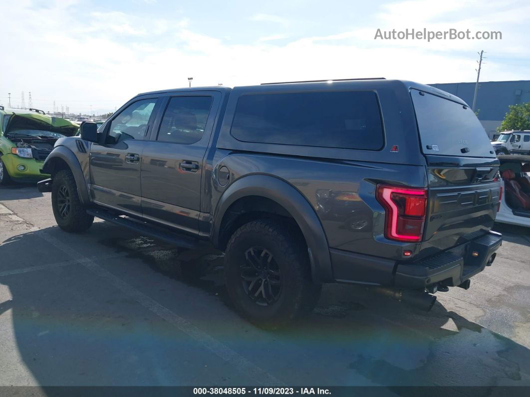 2018 Ford F-150 Raptor Gray vin: 1FTFW1RG7JFB07852