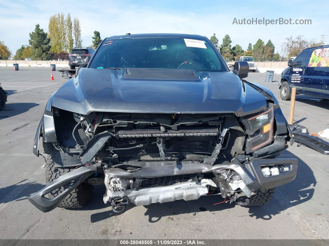 2018 Ford F-150 Raptor Gray vin: 1FTFW1RG7JFB07852