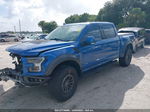 2019 Ford F-150 Raptor Синий vin: 1FTFW1RG8KFA43905