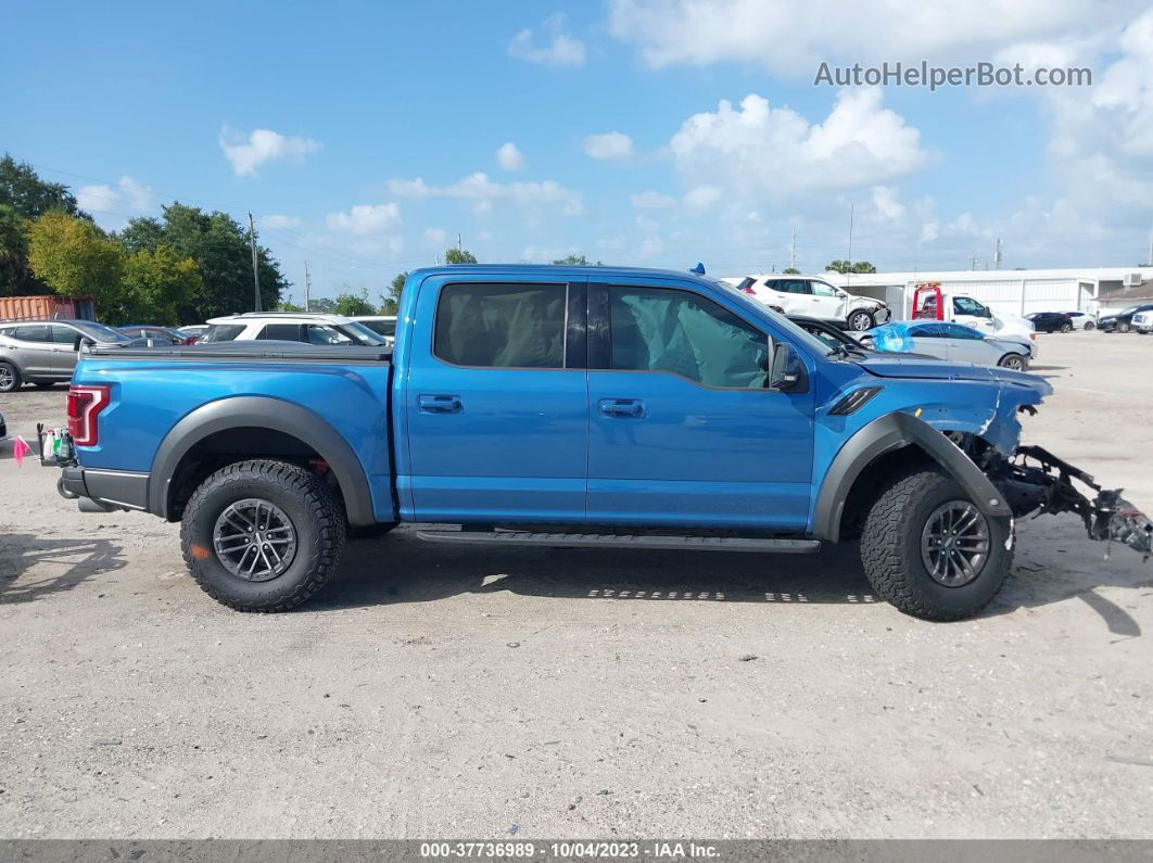 2019 Ford F-150 Raptor Синий vin: 1FTFW1RG8KFA43905