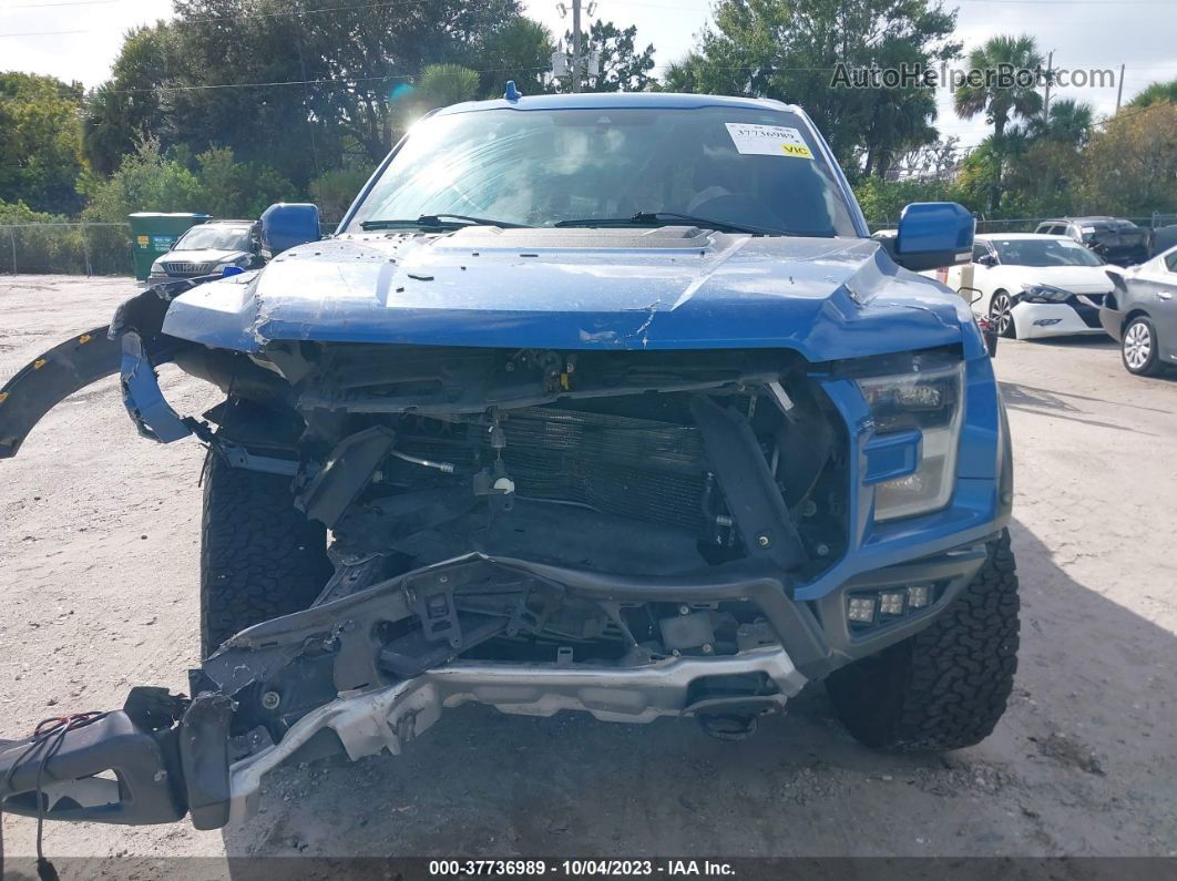 2019 Ford F-150 Raptor Blue vin: 1FTFW1RG8KFA43905