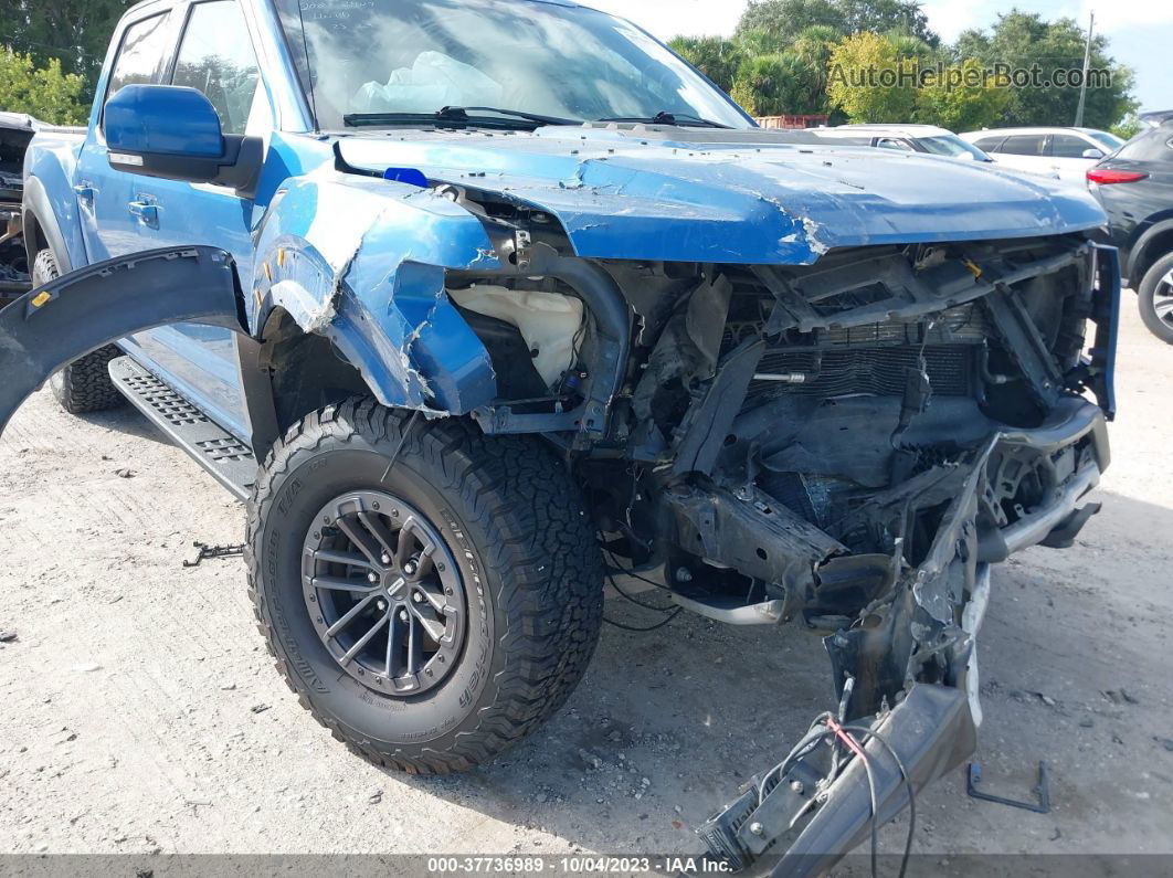 2019 Ford F-150 Raptor Blue vin: 1FTFW1RG8KFA43905