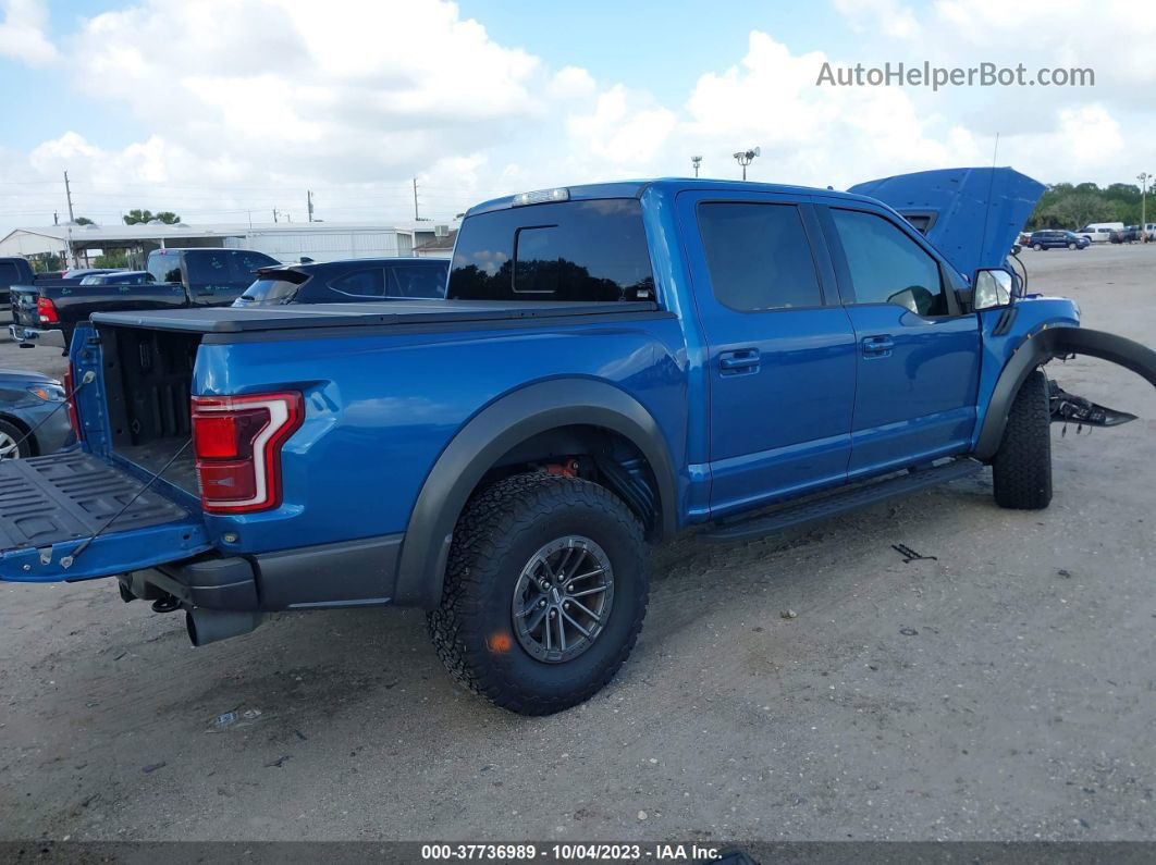 2019 Ford F-150 Raptor Синий vin: 1FTFW1RG8KFA43905