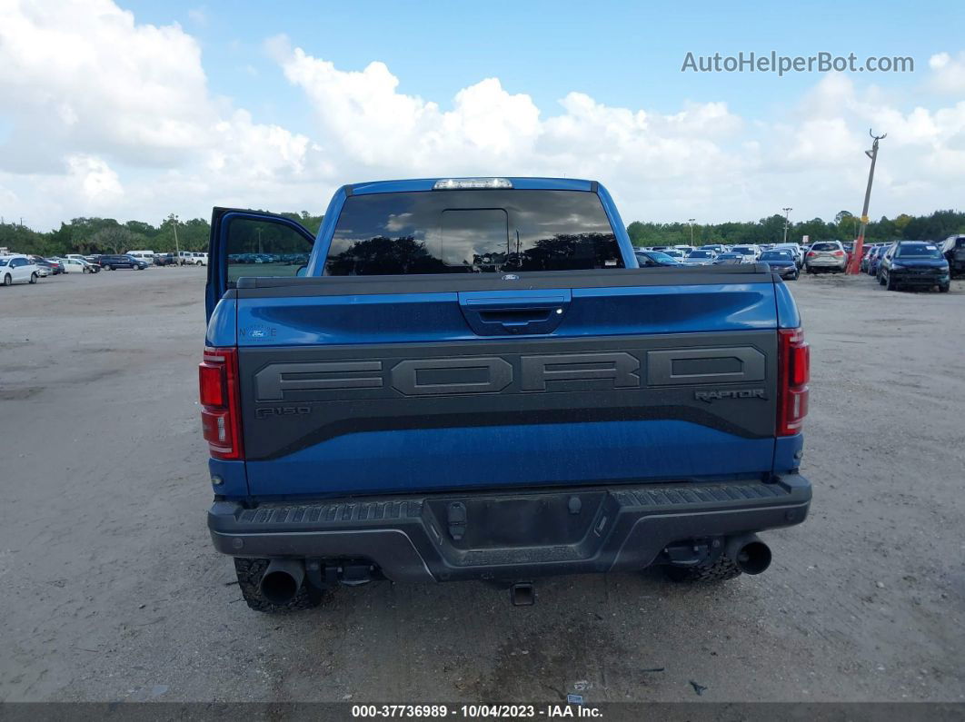 2019 Ford F-150 Raptor Blue vin: 1FTFW1RG8KFA43905