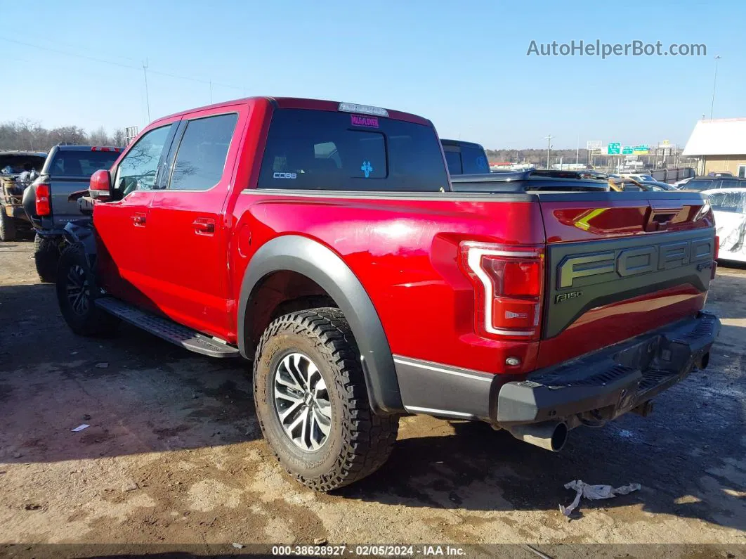 2019 Ford F-150 Raptor Red vin: 1FTFW1RG8KFA60901