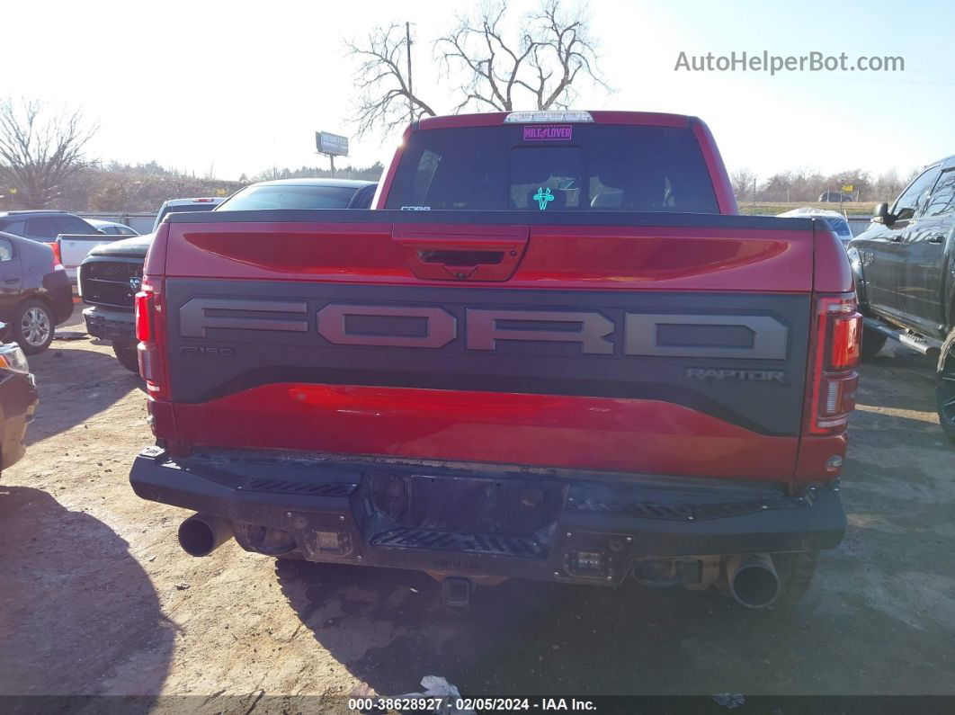 2019 Ford F-150 Raptor Red vin: 1FTFW1RG8KFA60901