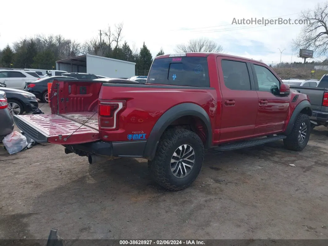 2019 Ford F-150 Raptor Red vin: 1FTFW1RG8KFA60901