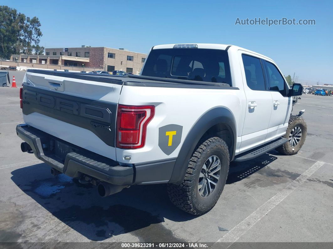 2019 Ford F-150 Raptor White vin: 1FTFW1RG8KFB81122