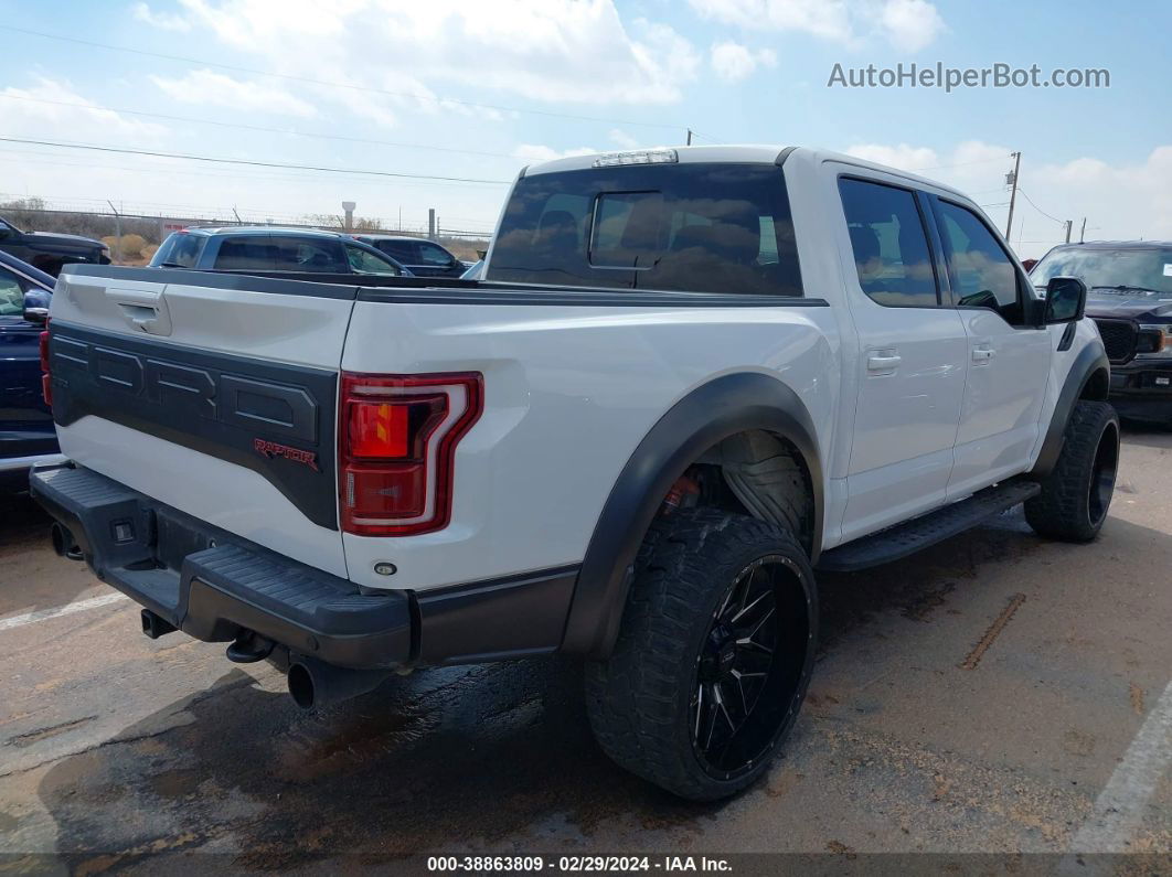 2019 Ford F-150 Raptor White vin: 1FTFW1RG8KFC86369