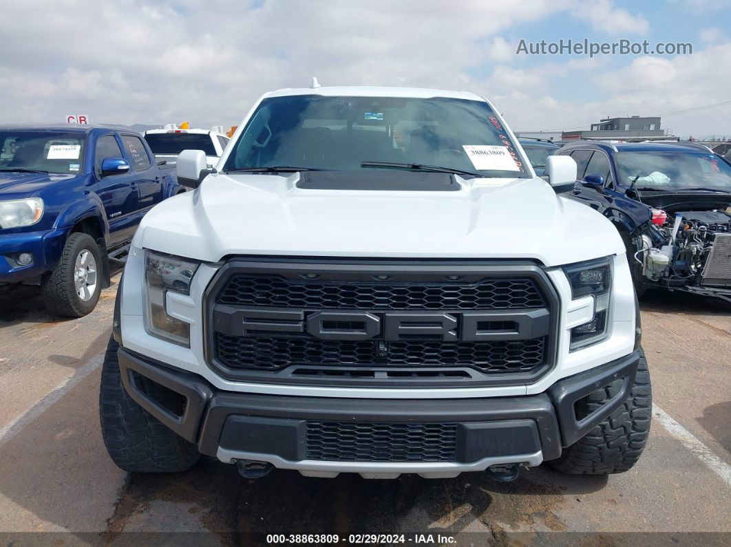 2019 Ford F-150 Raptor White vin: 1FTFW1RG8KFC86369