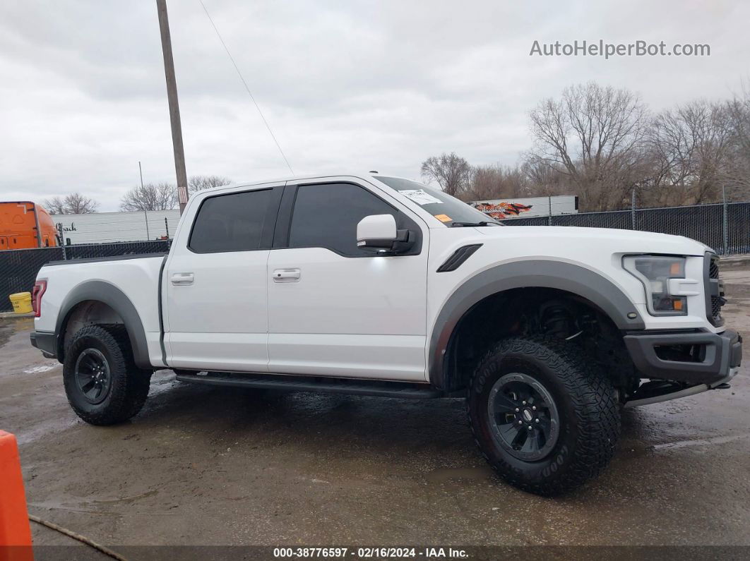 2018 Ford F-150 Raptor White vin: 1FTFW1RG9JFB71973