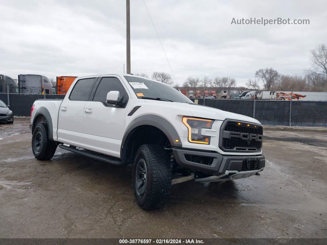 2018 Ford F-150 Raptor White vin: 1FTFW1RG9JFB71973