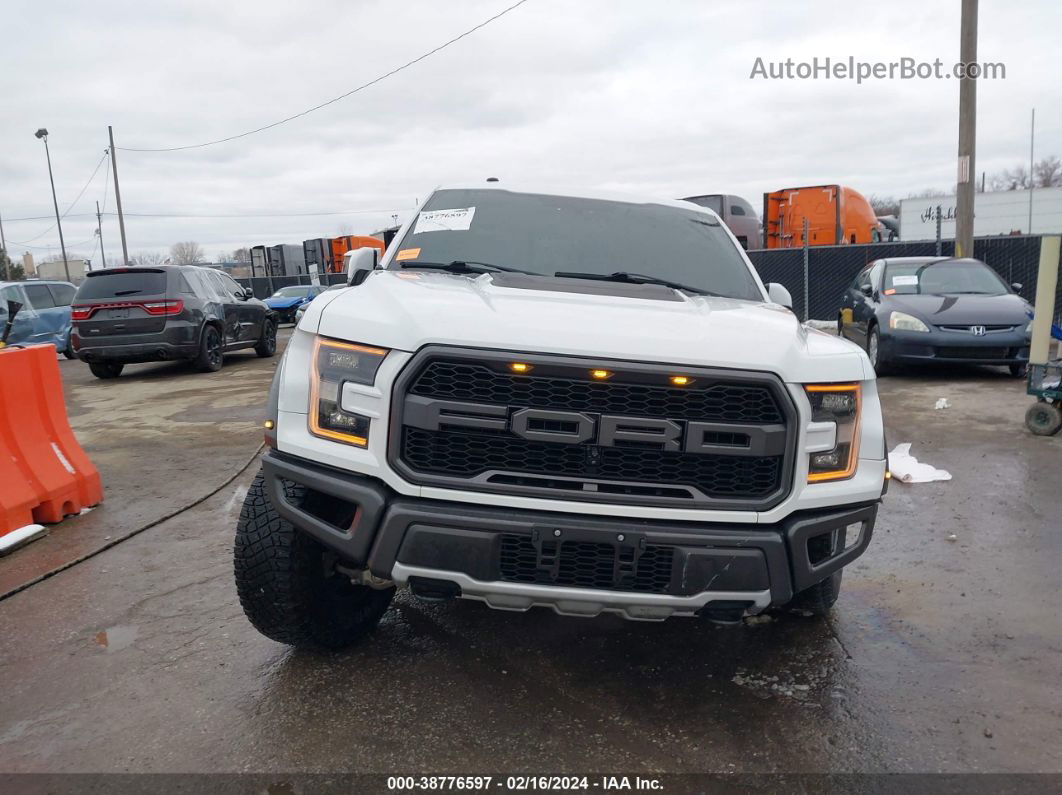 2018 Ford F-150 Raptor White vin: 1FTFW1RG9JFB71973