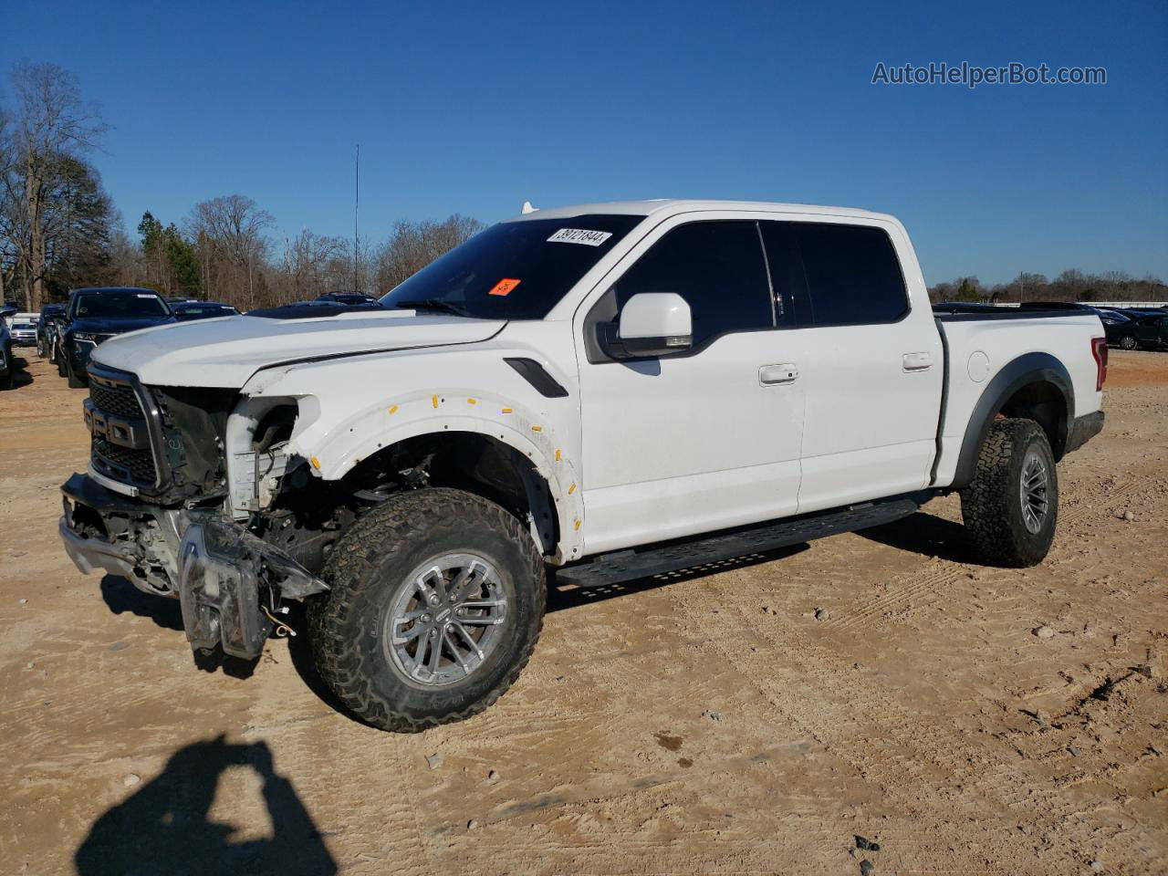 2019 Ford F150 Raptor White vin: 1FTFW1RG9KFB44953