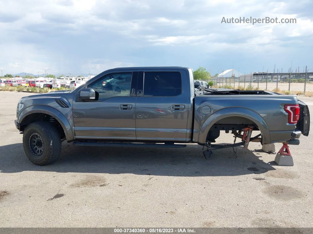 2019 Ford F-150 Raptor Gray vin: 1FTFW1RG9KFC87790