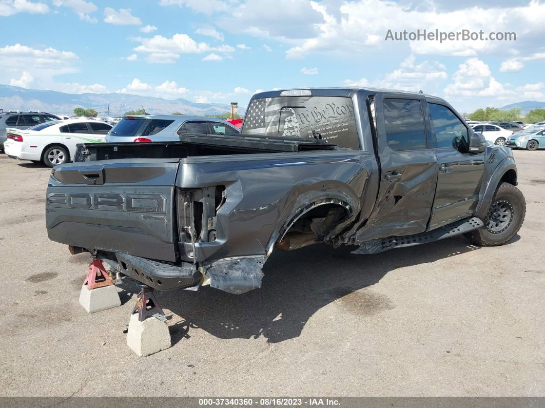 2019 Ford F-150 Raptor Gray vin: 1FTFW1RG9KFC87790