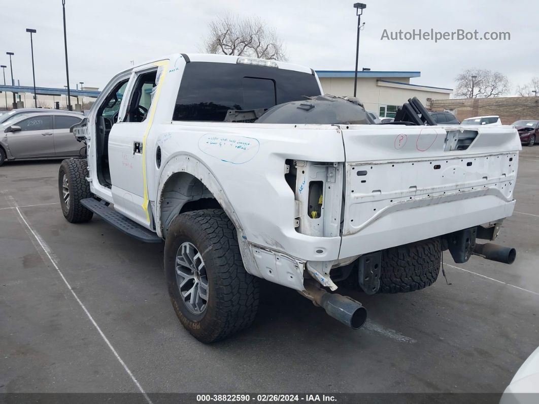 2017 Ford F-150 Raptor White vin: 1FTFW1RGXHFC78394