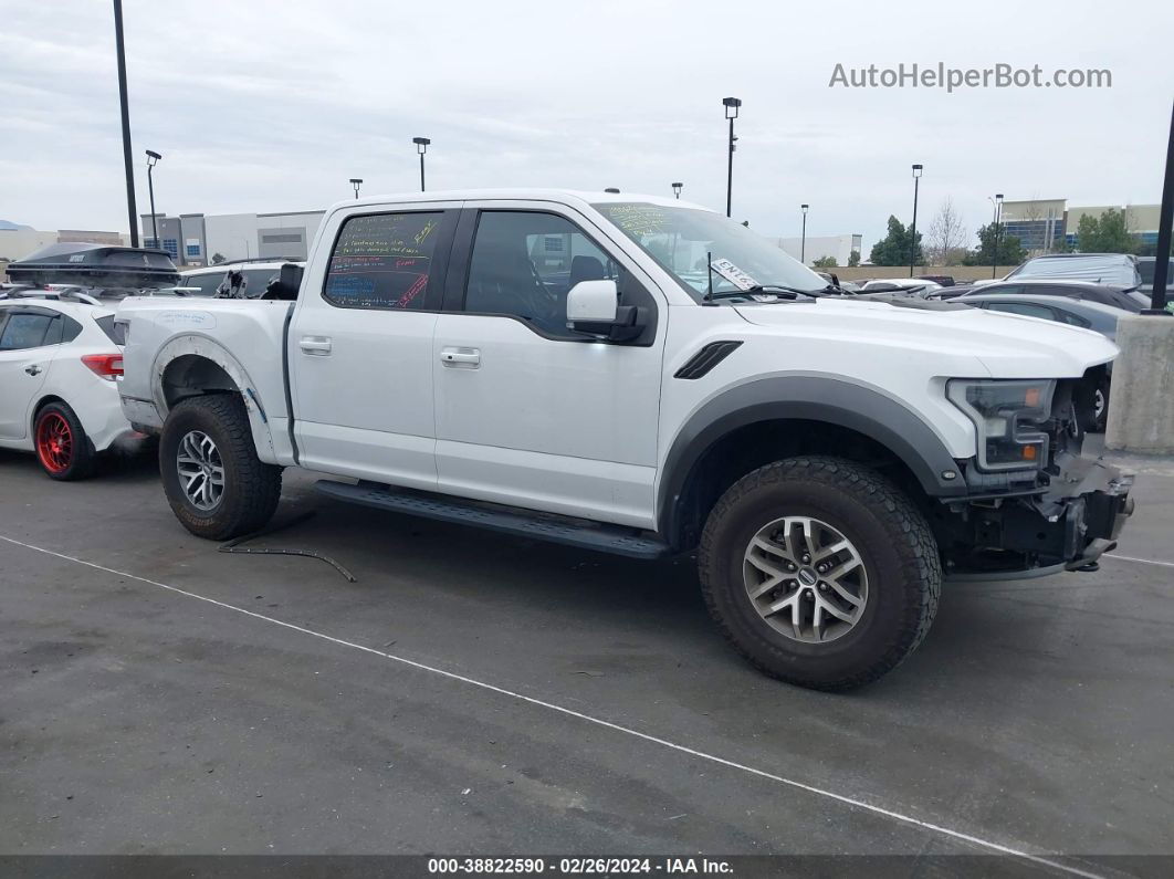 2017 Ford F-150 Raptor Белый vin: 1FTFW1RGXHFC78394