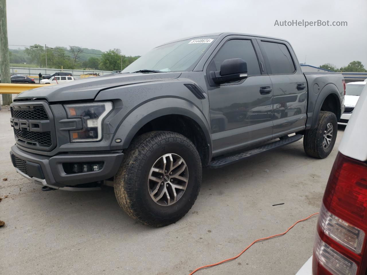 2018 Ford F150 Raptor Gray vin: 1FTFW1RGXJFE50168