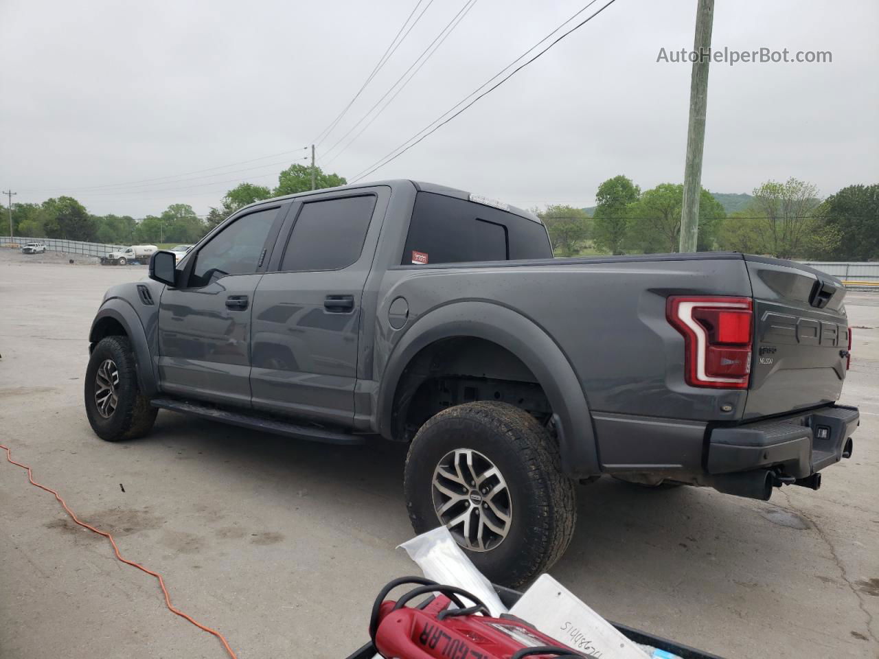 2018 Ford F150 Raptor Gray vin: 1FTFW1RGXJFE50168