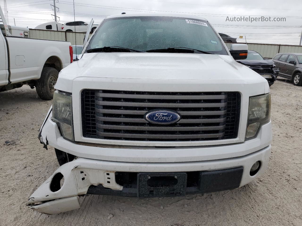 2011 Ford F150 Super Cab White vin: 1FTFX1CF1BKE08123