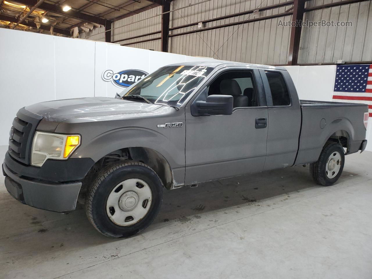 2011 Ford F150 Super Cab Gray vin: 1FTFX1CF2BFC06593