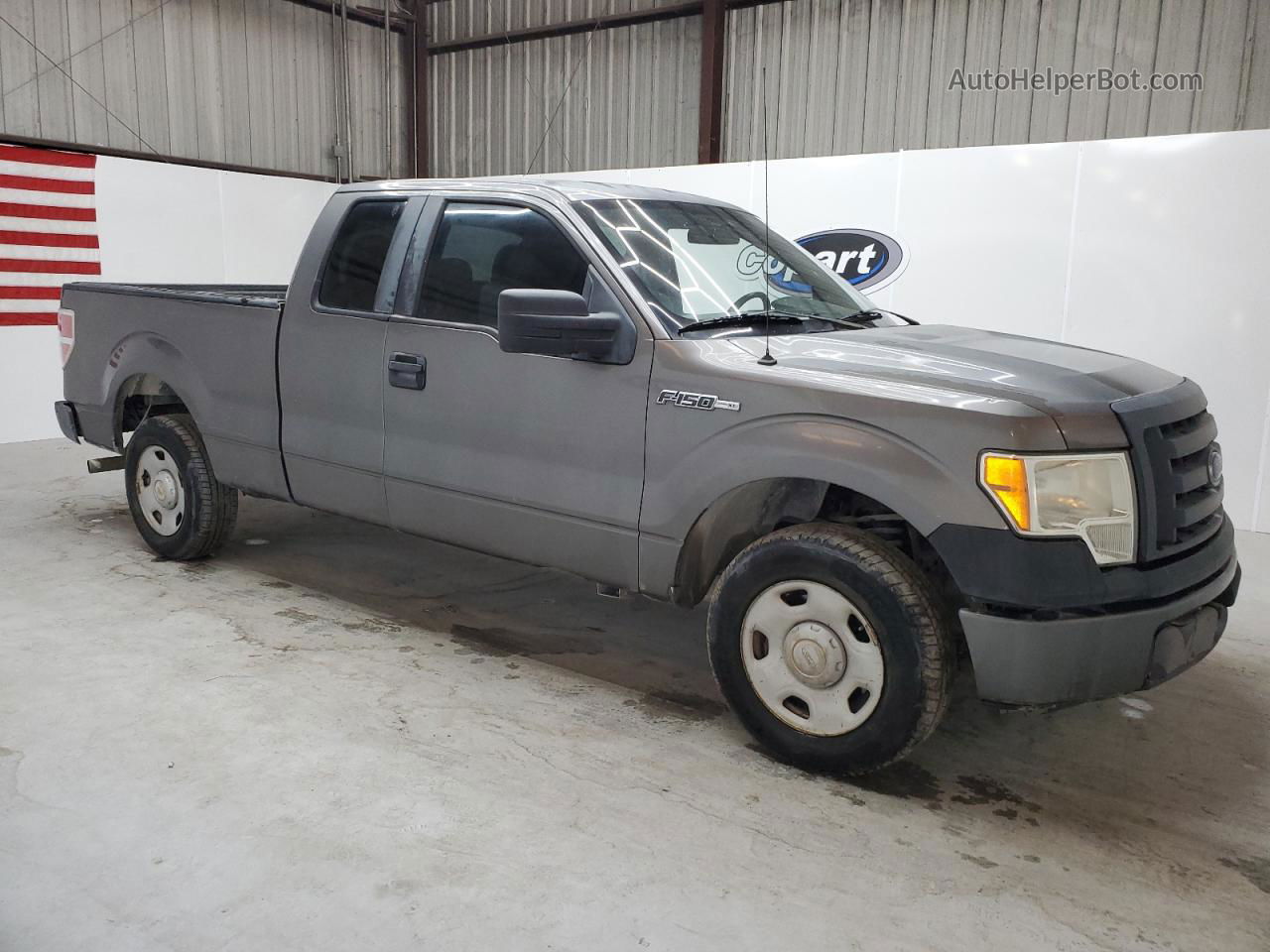 2011 Ford F150 Super Cab Gray vin: 1FTFX1CF2BFC06593