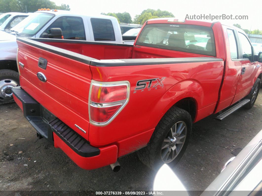 2014 Ford F-150 Stx Red vin: 1FTFX1CF3EKE61605