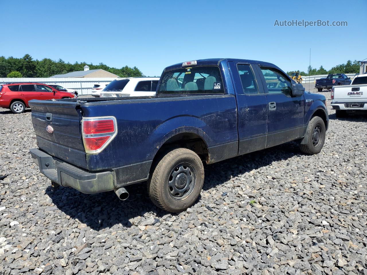 2011 Ford F150 Super Cab Blue vin: 1FTFX1CF4BFC36842