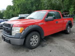 2011 Ford F150 Super Cab Красный vin: 1FTFX1CF4BKD92158