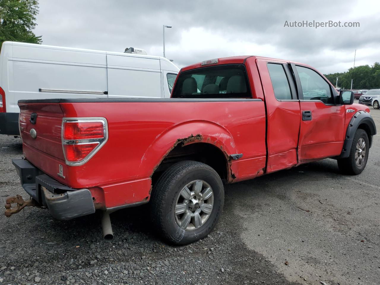 2011 Ford F150 Super Cab Красный vin: 1FTFX1CF4BKD92158