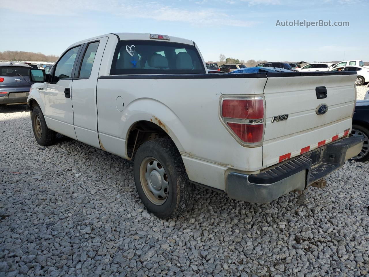 2011 Ford F150 Super Cab White vin: 1FTFX1CF8BFB28501